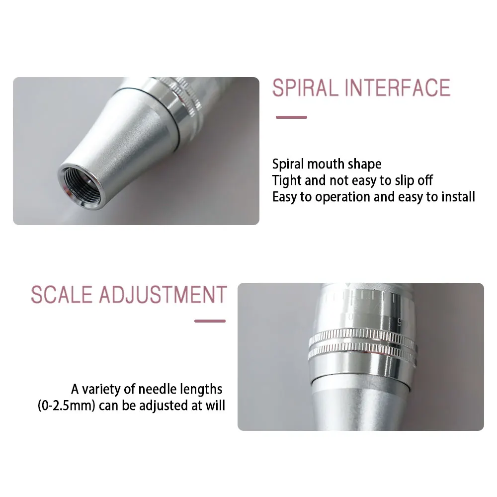 Professional Wireless Microneedling Pen Electric Derma Pen Mute Rechargeable Facial Beauty Face Body Skin Rejuvenation Repair
