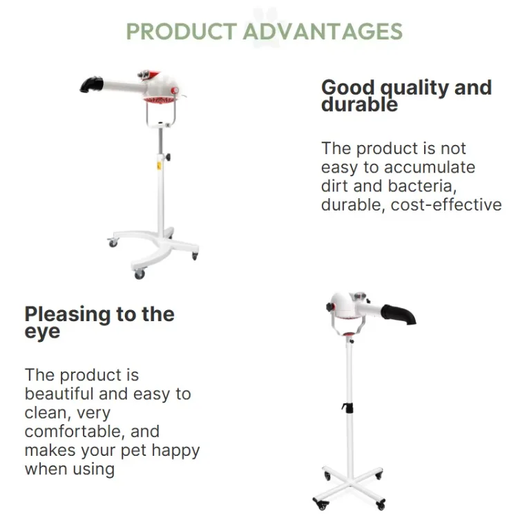Professional Manufacture Pet Hair Pulling Machine Hair Dryer Blow Dryer Vertical Negative Ion Dog Cat Styling Hair