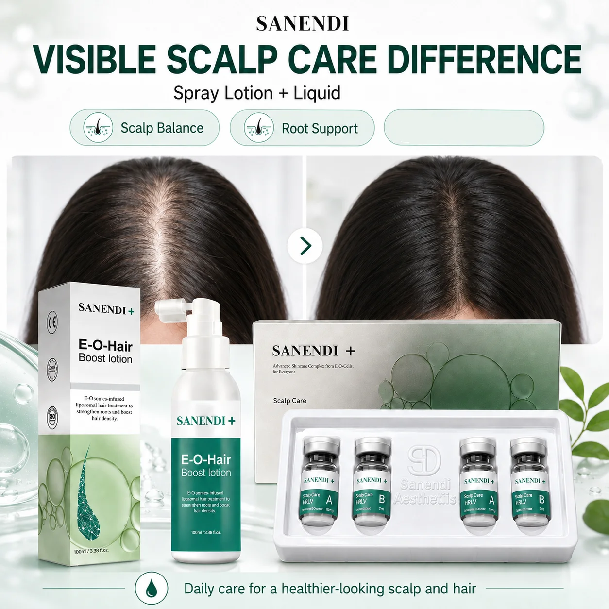 Hot Sale Sanendi EXOME Scalp Care Hair Boost Lotion Improve Scalp Condition Serum HRLV Lyophilized E-OME South Korea Hair Care