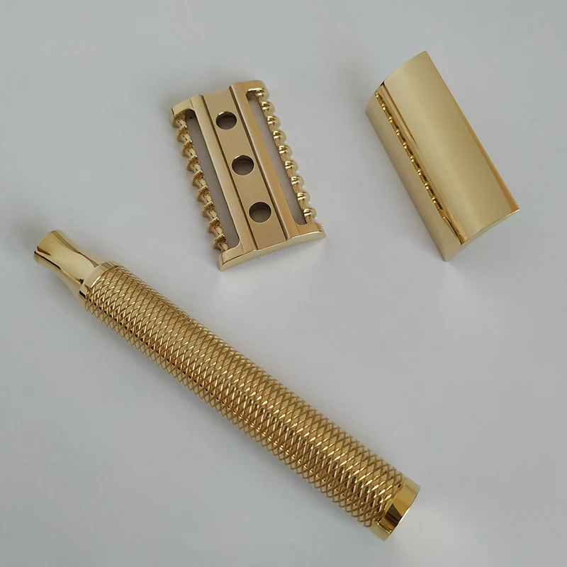 Dscosmetic Z0 Razor CNC Made Double Edge Safety Razor Mirror Polished