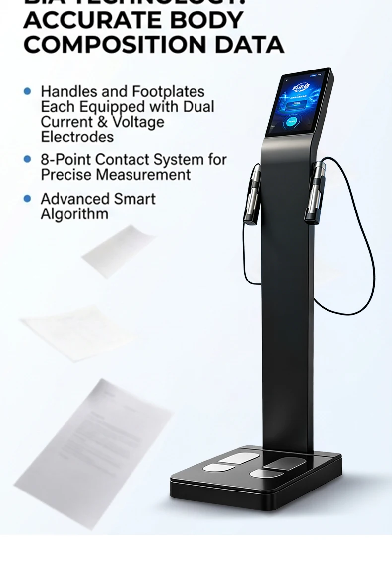 AI Smart Professional 3D Whole Body Health Scanner Touch Screen Body Composition Analyzer Weight Scale