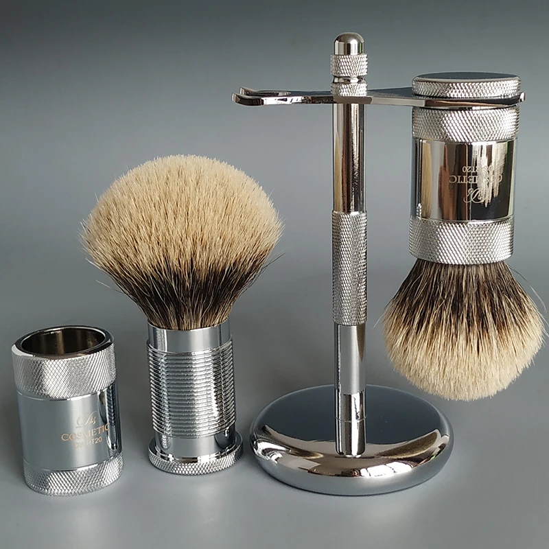 Dscosmetic Adjustable Two Band Hair Shaving Brush