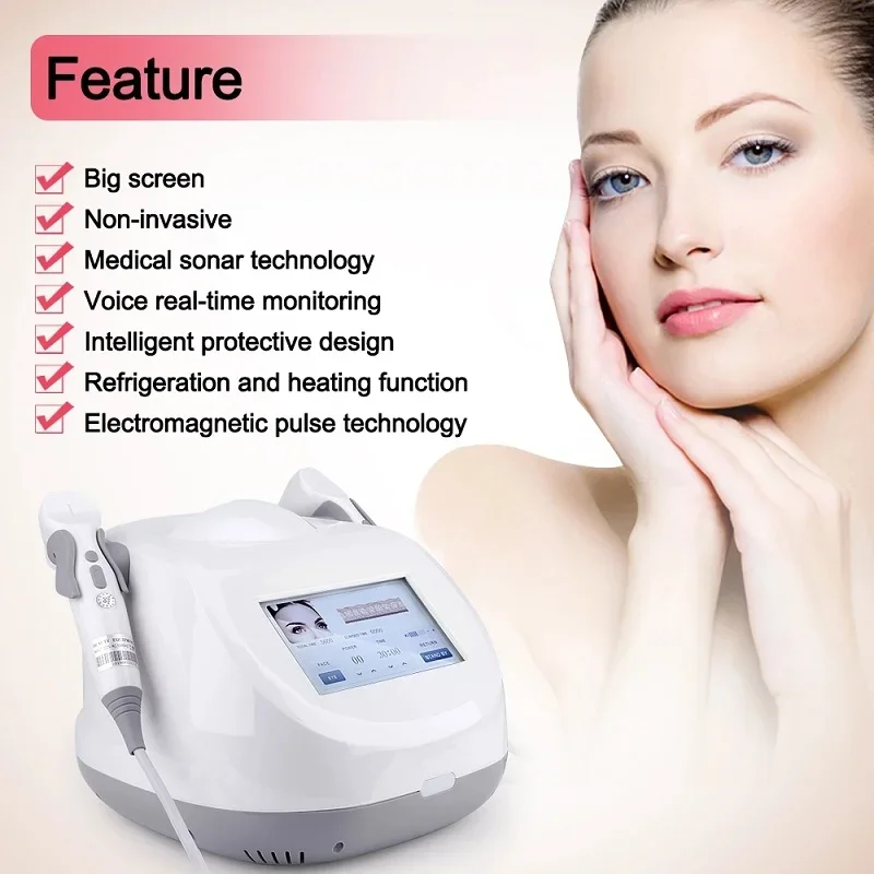 Sonar Magnetic Skin Vibrator Activator Korean Tech Beauty Device for Skin Lifting Firming Wrinkle Removal Anti-Aging with Coolin