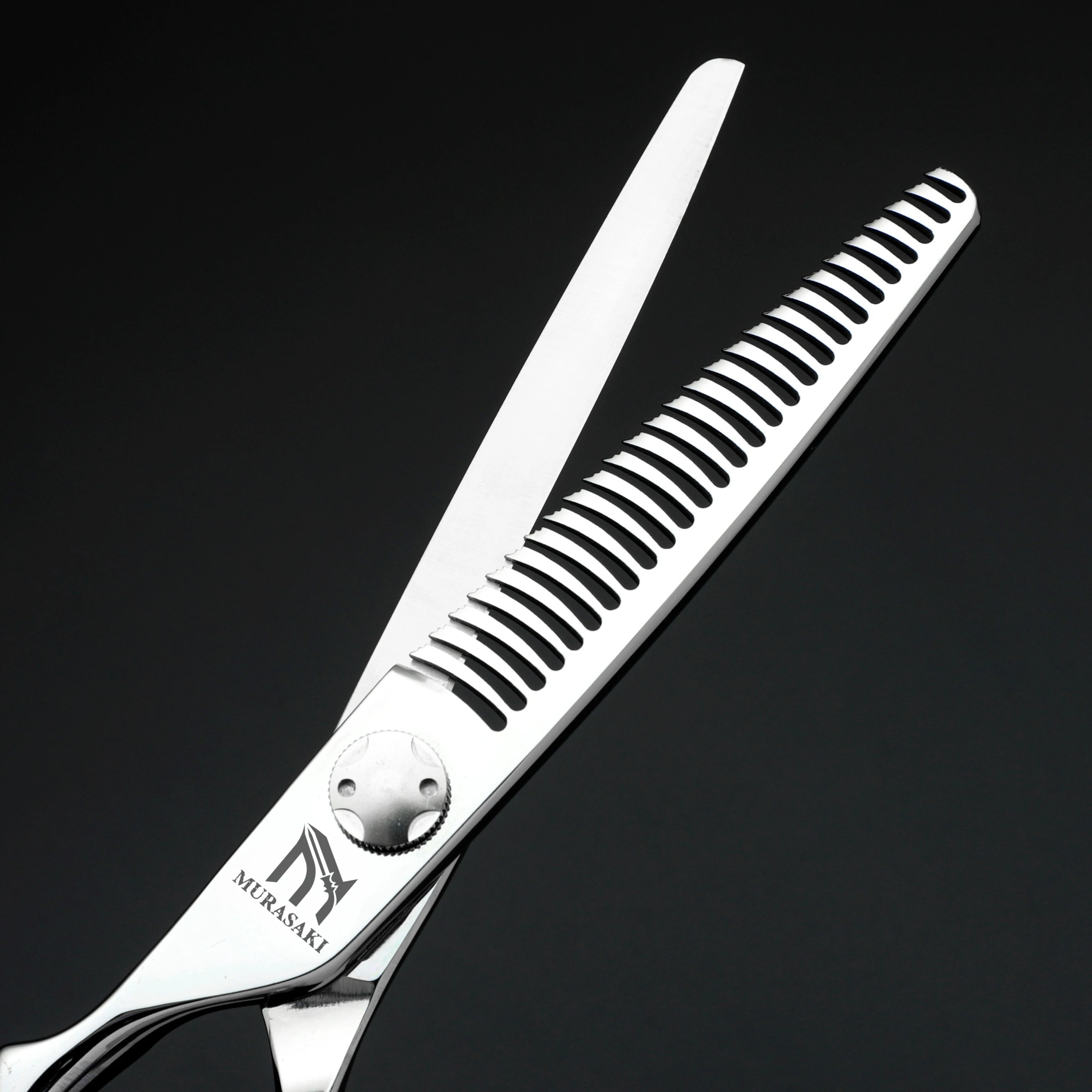 Professional Left Hand Barber Scissors,Set of 6-6.5-6.8 Inches Hairdressing Scissors,Hitachi 440C Steel Barbershop Accessories