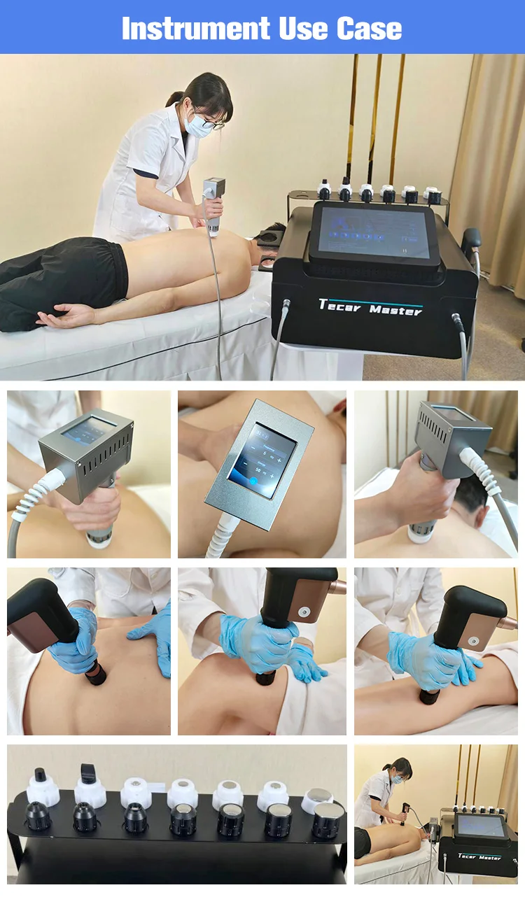 2-in-1 Shockwave Therapy Machine Body Pain Relief Physiotherapy Rehabilitation Equipment