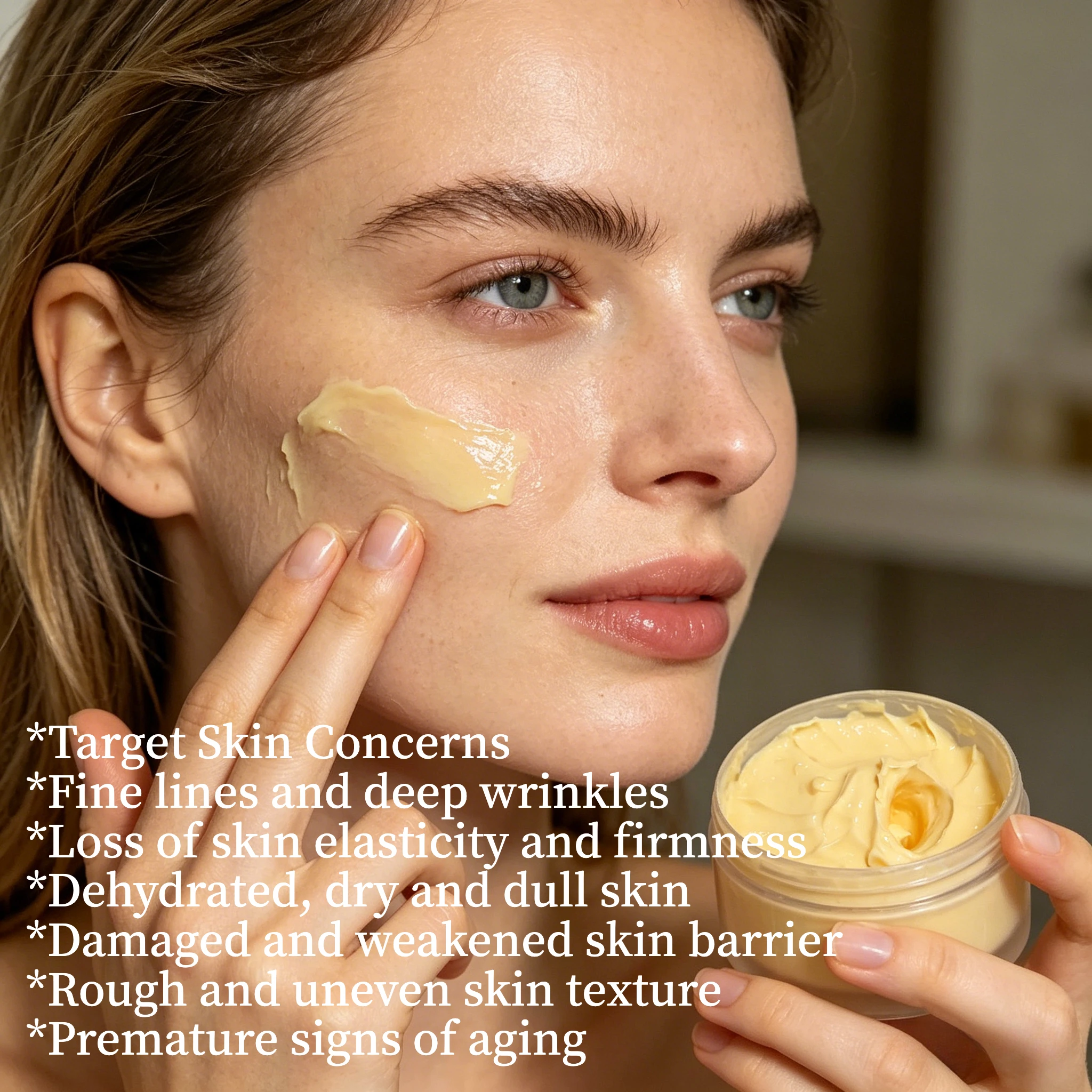 1000g Salon Grade Anti Wrinkle Face Cream | Peptide Complex Bifida Ferment Anti-Aging Firming Moisturizing Skin Care