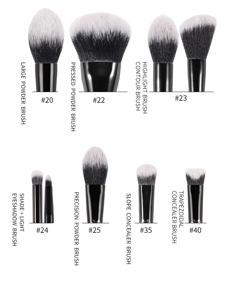 Kat Von D Makeup Brush Set & Kit Foundation Blush Highlight Concealer Powder Sculpting Eyeshadow Brush KVD Brand Makeup Brush