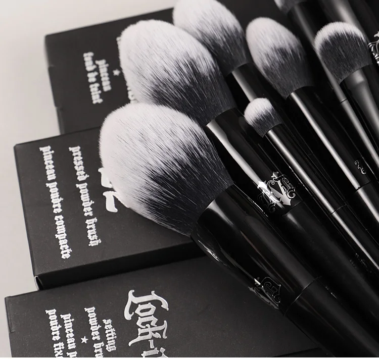 Kat Von D Makeup Brush Set & Kit Foundation Blush Highlight Concealer Powder Sculpting Eyeshadow Brush KVD Brand Makeup Brush