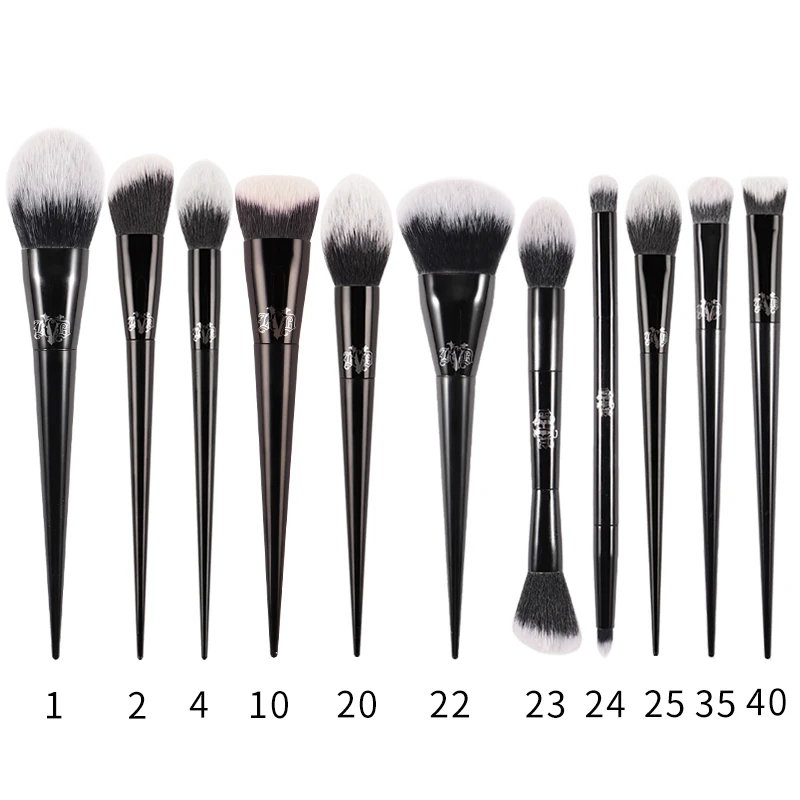 Kat Von D Makeup Brush Set & Kit Foundation Blush Highlight Concealer Powder Sculpting Eyeshadow Brush KVD Brand Makeup Brush