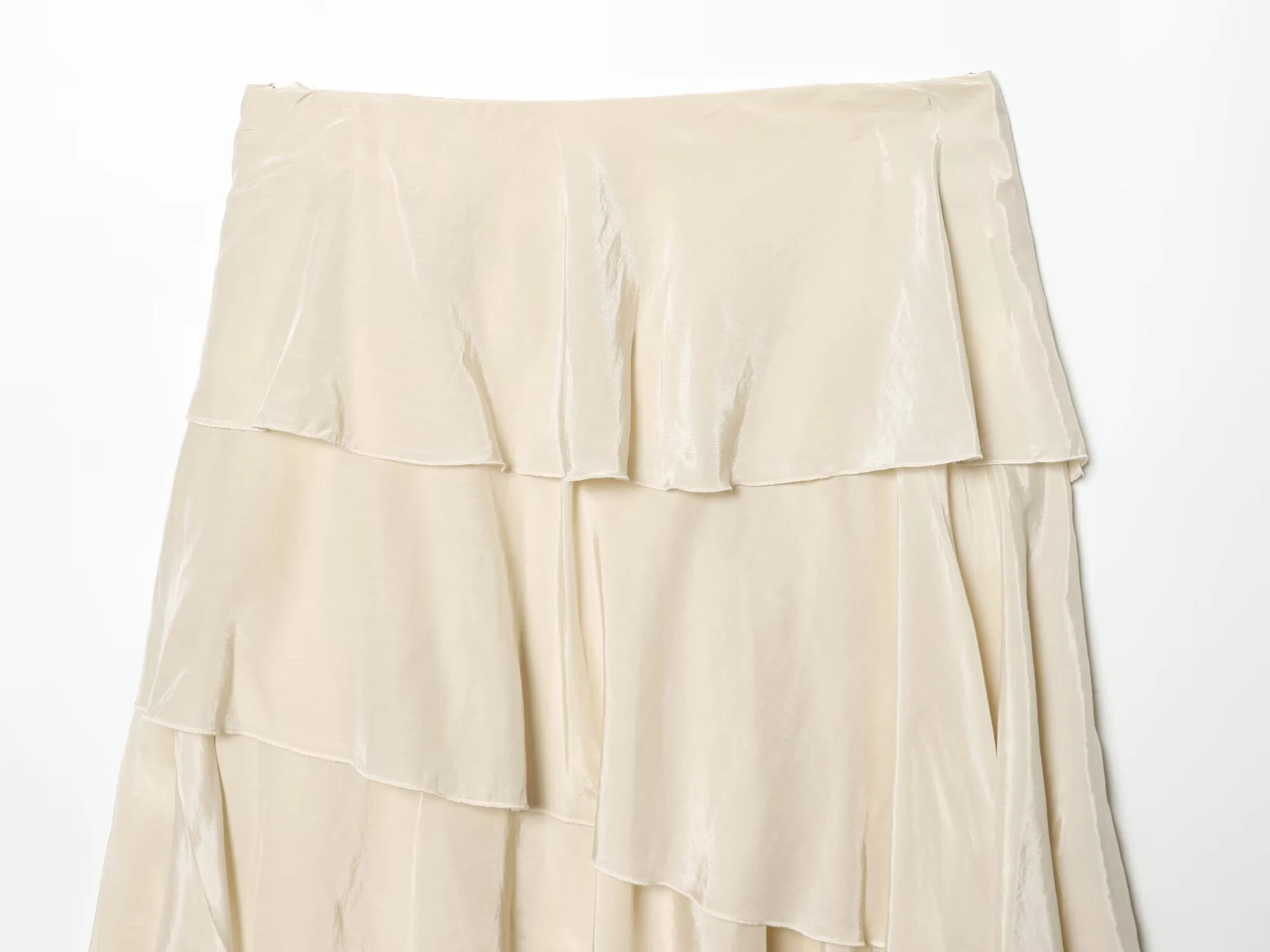 Spring and summer new women's clothing spicy ballet style loose mid waist layered decoration short cake skirt