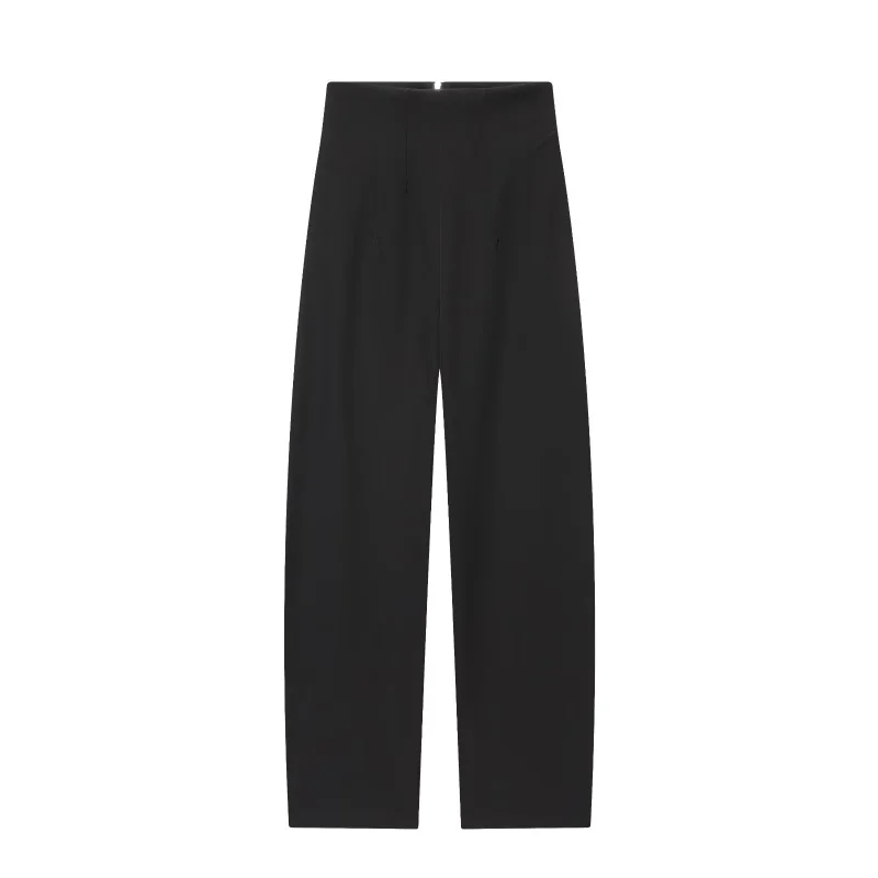 ETJ 2025 Women's New Fashion Design Three-Dimensional Cut High Collar Slim Suit Jacket & Matching Casual Trousers