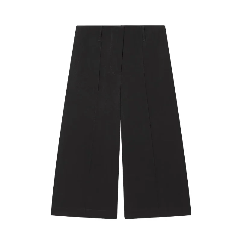 ETJ 2025 Women's New Fashion Design Three-Dimensional Cut High Collar Slim Suit Jacket & Matching Casual Trousers
