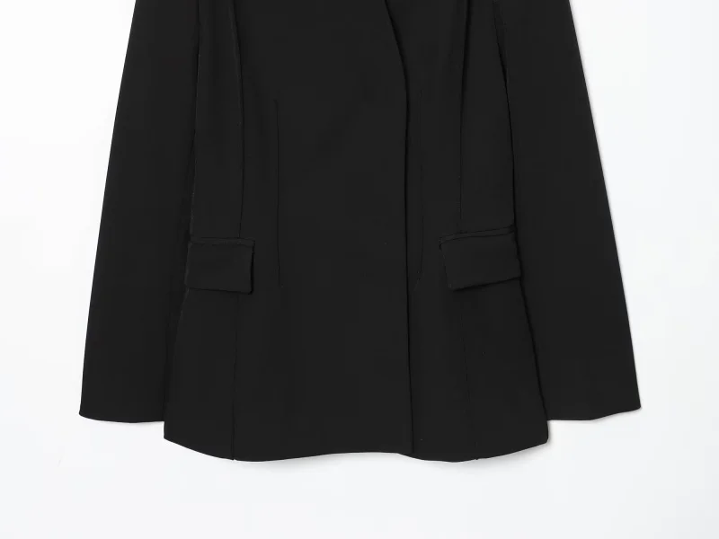 ETJ 2025 Women's New Fashion Design Three-Dimensional Cut High Collar Slim Suit Jacket & Matching Casual Trousers