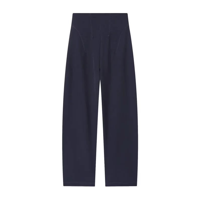 ETJ 2025 Women's New Fashion Design Three-Dimensional Cut High Collar Slim Suit Jacket & Matching Casual Trousers