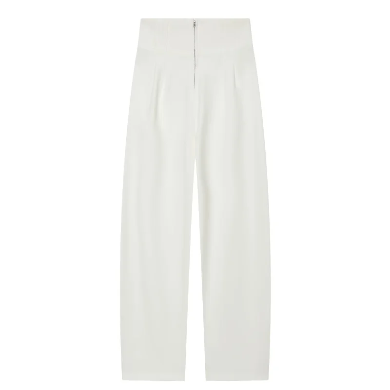ETJ 2025 Women's New Fashion Design Three-Dimensional Cut High Collar Slim Suit Jacket & Matching Casual Trousers