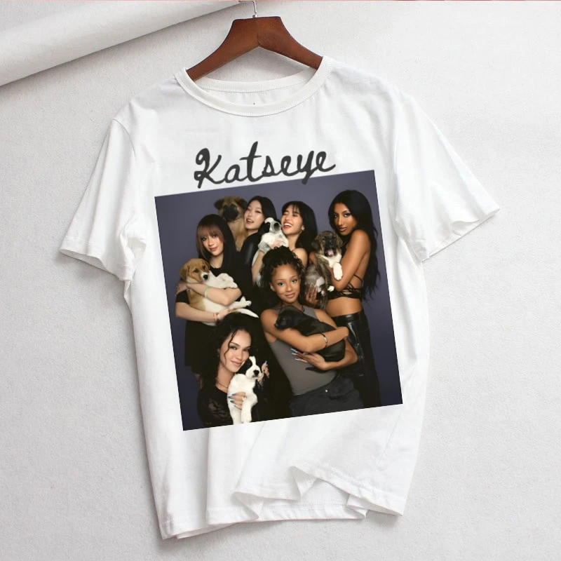 KATSEYE Gnarly Women Summer Short Sleeve Fashion Print Lady T-shirts Top T Shirt Ladies Womens Graphic Female Tee T-Shirt