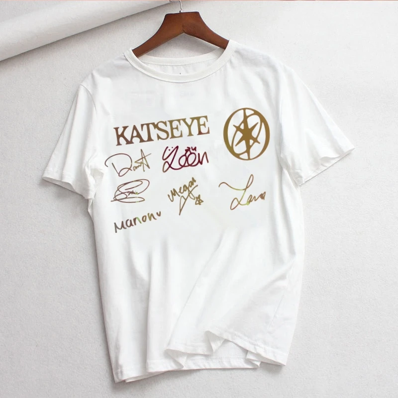 KATSEYE Gnarly Women Summer Short Sleeve Fashion Print Lady T-shirts Top T Shirt Ladies Womens Graphic Female Tee T-Shirt
