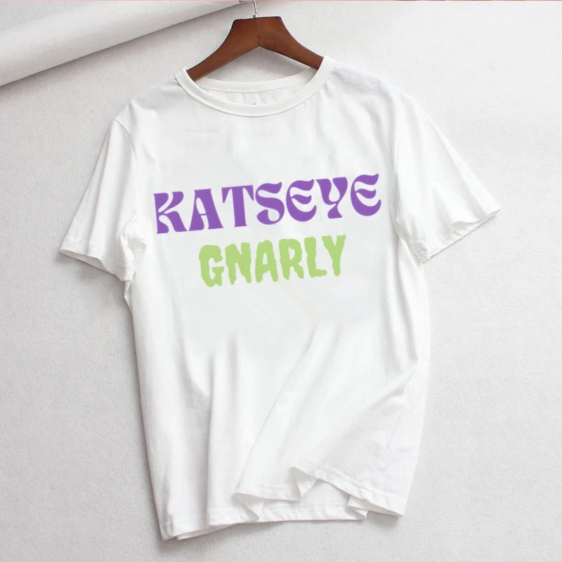 KATSEYE Gnarly Women Summer Short Sleeve Fashion Print Lady T-shirts Top T Shirt Ladies Womens Graphic Female Tee T-Shirt