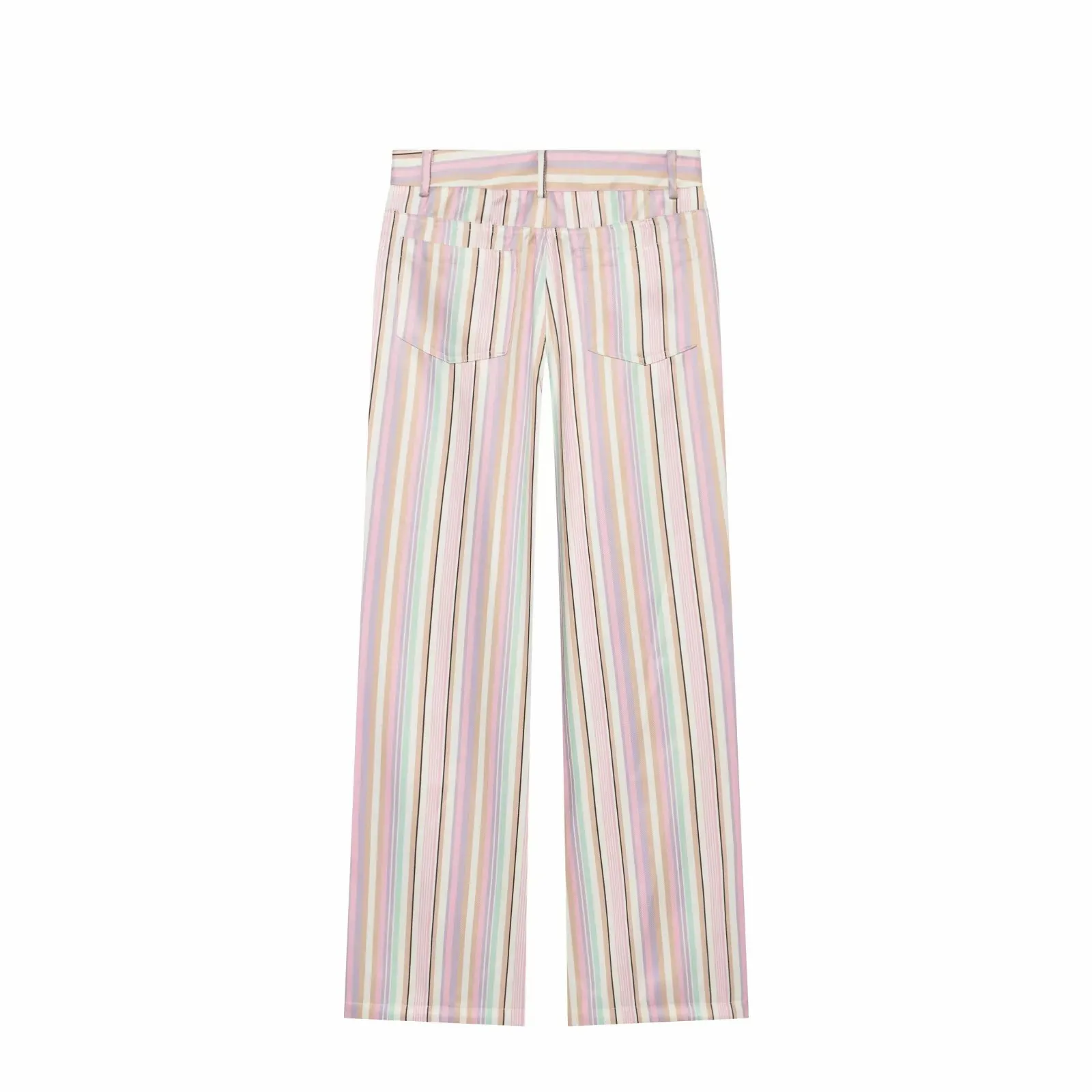 Women Wide Leg Pants Office Women Pockets Pleated Long Trousers Fashion Female Casual Spring Summer Streetwear Pants
