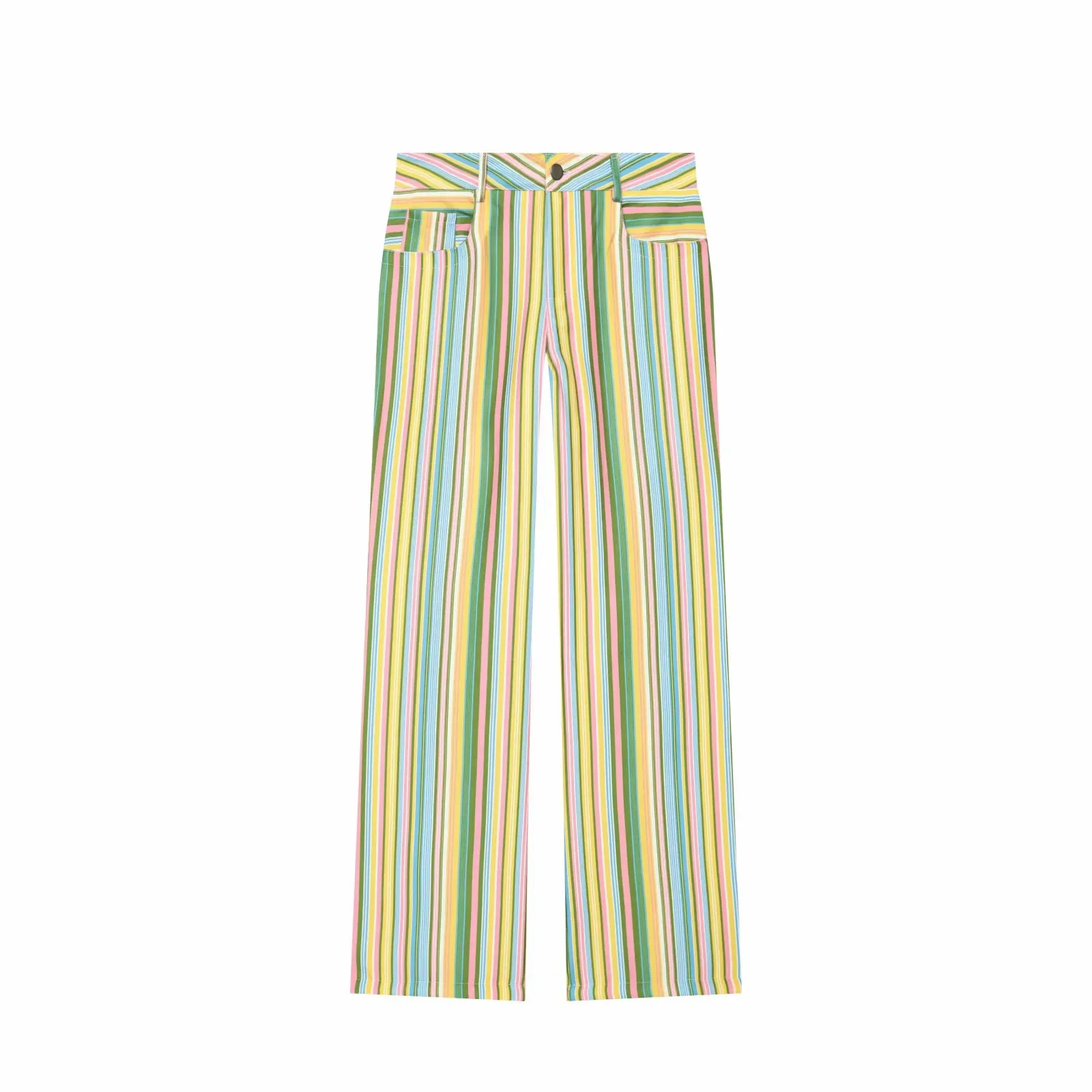 Women Wide Leg Pants Office Women Pockets Pleated Long Trousers Fashion Female Casual Spring Summer Streetwear Pants
