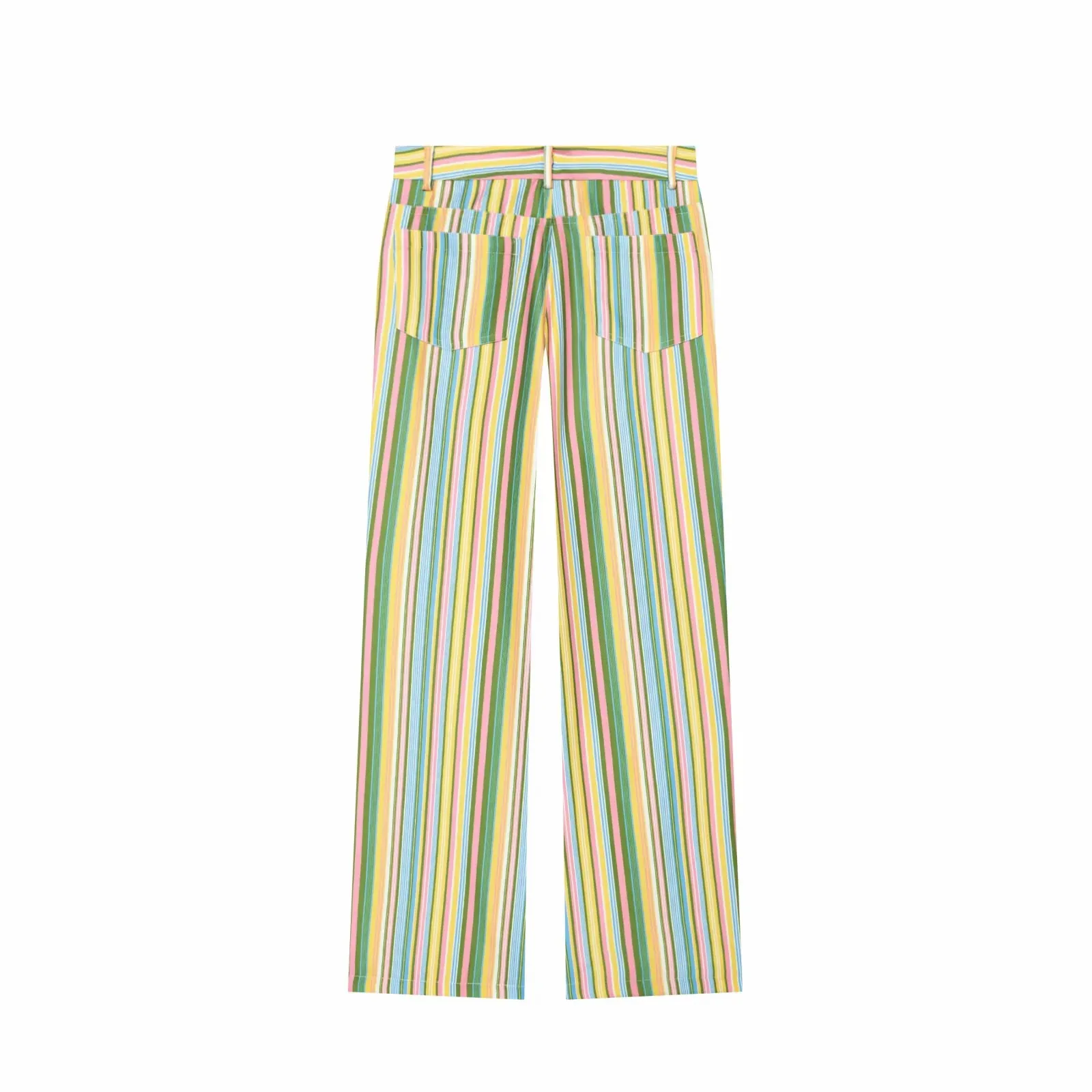 Women Wide Leg Pants Office Women Pockets Pleated Long Trousers Fashion Female Casual Spring Summer Streetwear Pants