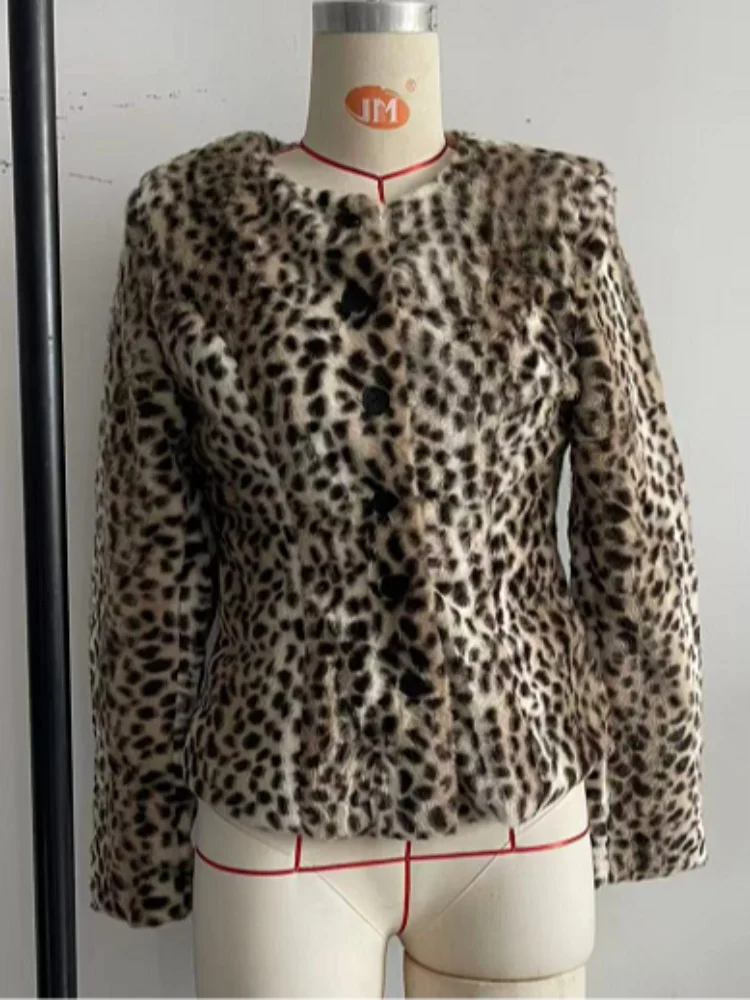 Chic Stylish Outer Coat Women Print Elegant Vintage Autumn Short Jacket Casual Daily Office Streetwear