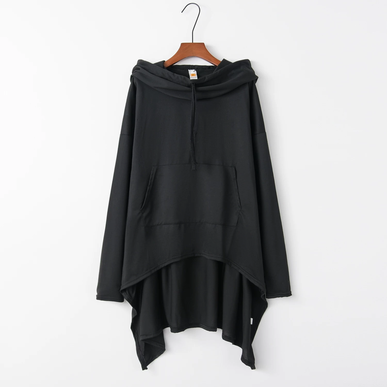 Fashion Trends New European and N Pure Color Long Hoodie