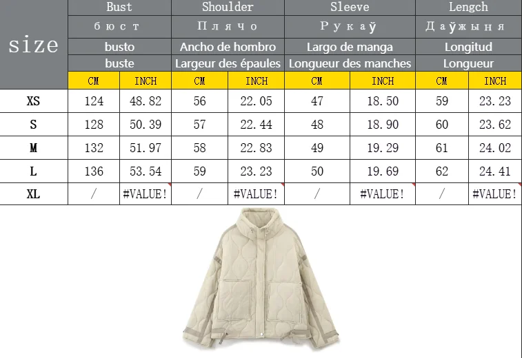 Women Autumn New Fashion Loose Cotton Jacket Short Coat Chic Long Sleeve Cotton Clothes Outerwear Muje
