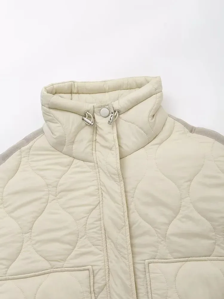 Women Autumn New Fashion Loose Cotton Jacket Short Coat Chic Long Sleeve Cotton Clothes Outerwear Muje