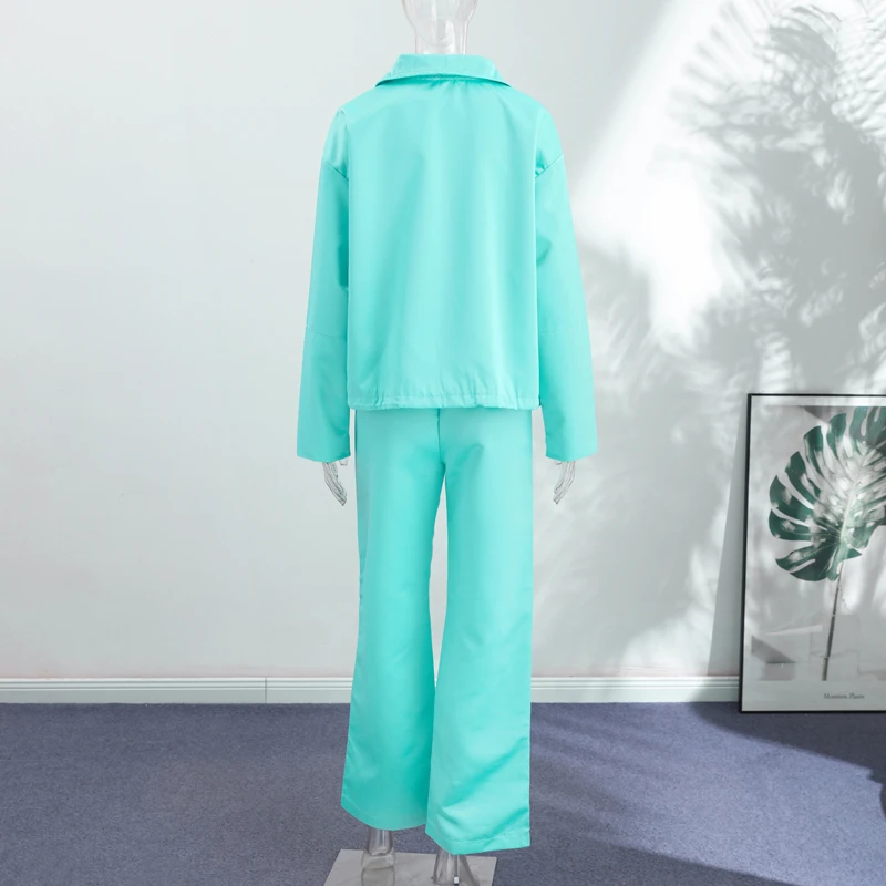 Fashion Shiny Fabric Jacket High Stand Collar Oversized Puff Sleeve Drawstring Cropped Hem 2026 Autumn Daily Lady Sweet Jackets