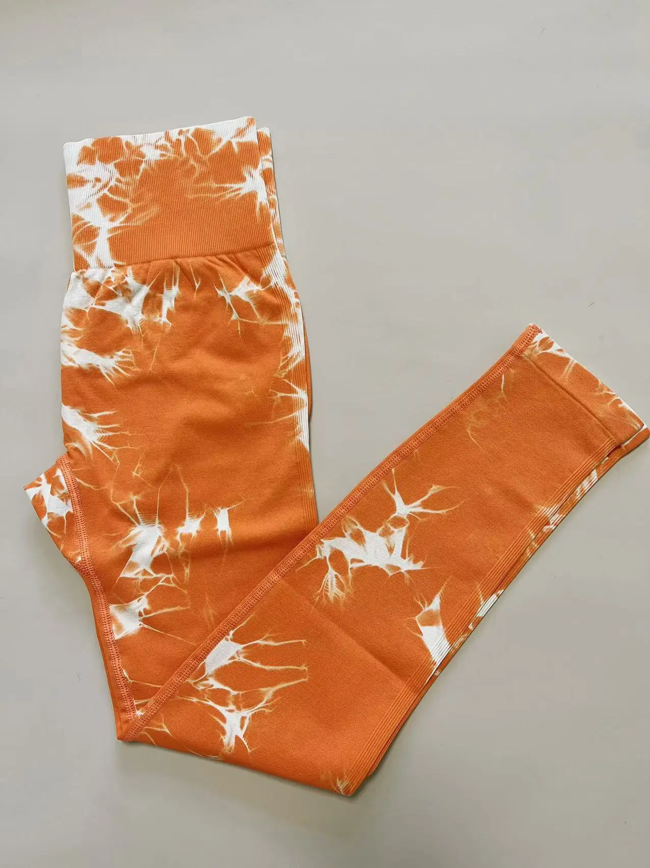 Women Tie Dye Leggings Gym Fitness Athletic Workout Elastic Leggins Butt Lifting Yoga Pants Tie-dye Sports Training Tights