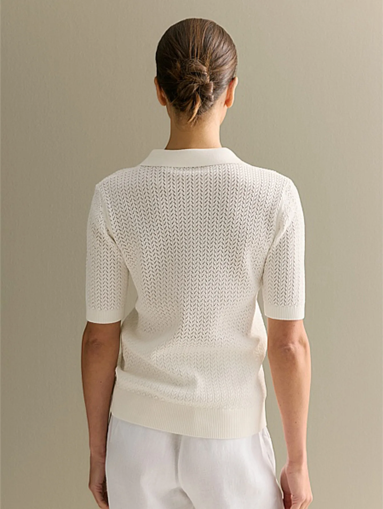 Tornova Short Sleeve Knitted T shirt Woman Summer Casual Loose Lapel Solid Ins Hot Tops Pullover Female Sweater T shirt Outwear