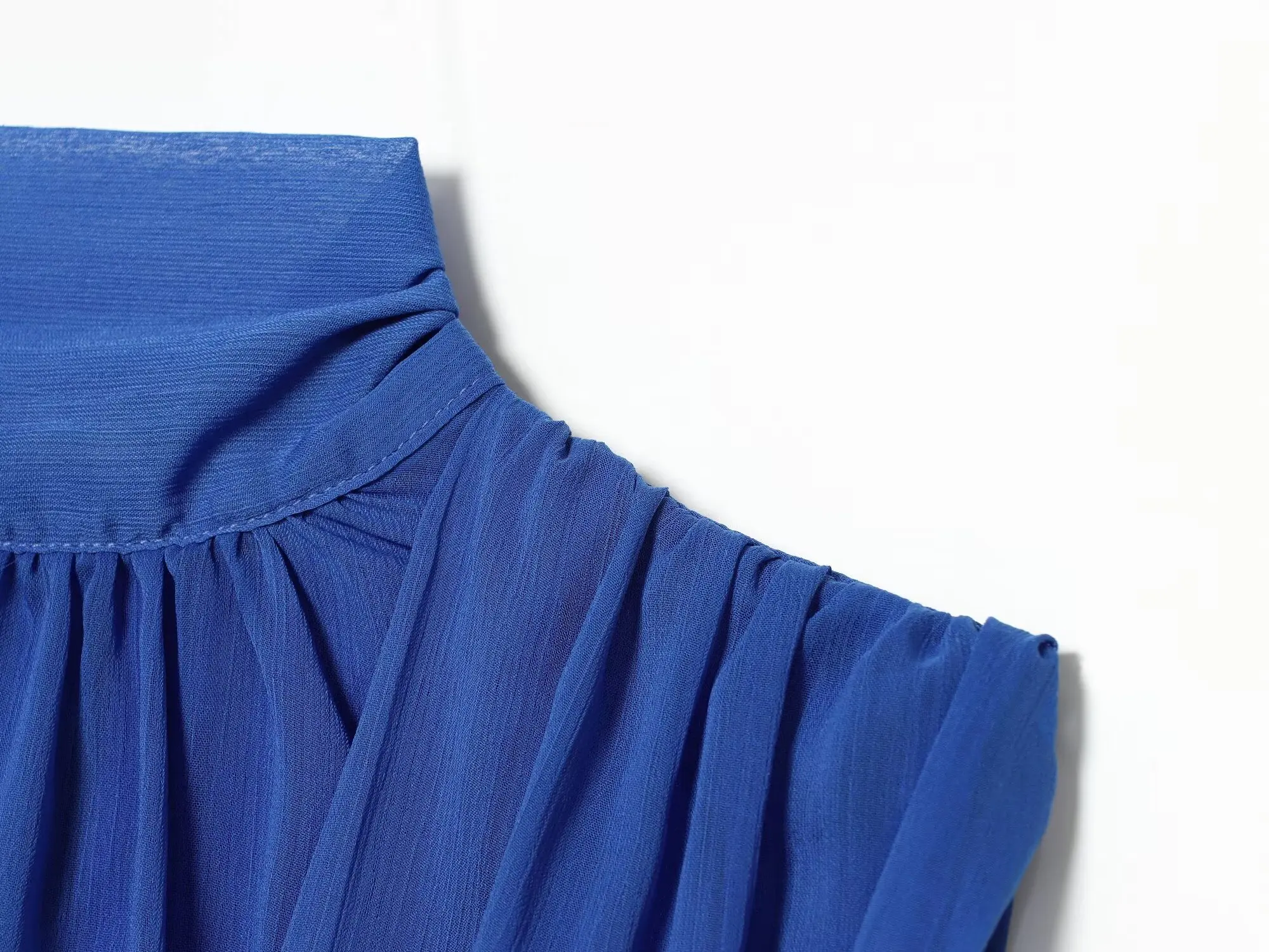 BSAY 2026 New Women Fashion Mock Neck Sleeveless Blouse Front Twist Wrap V Neck Tank Top Back Pleated Elegant Summer Casual Tops