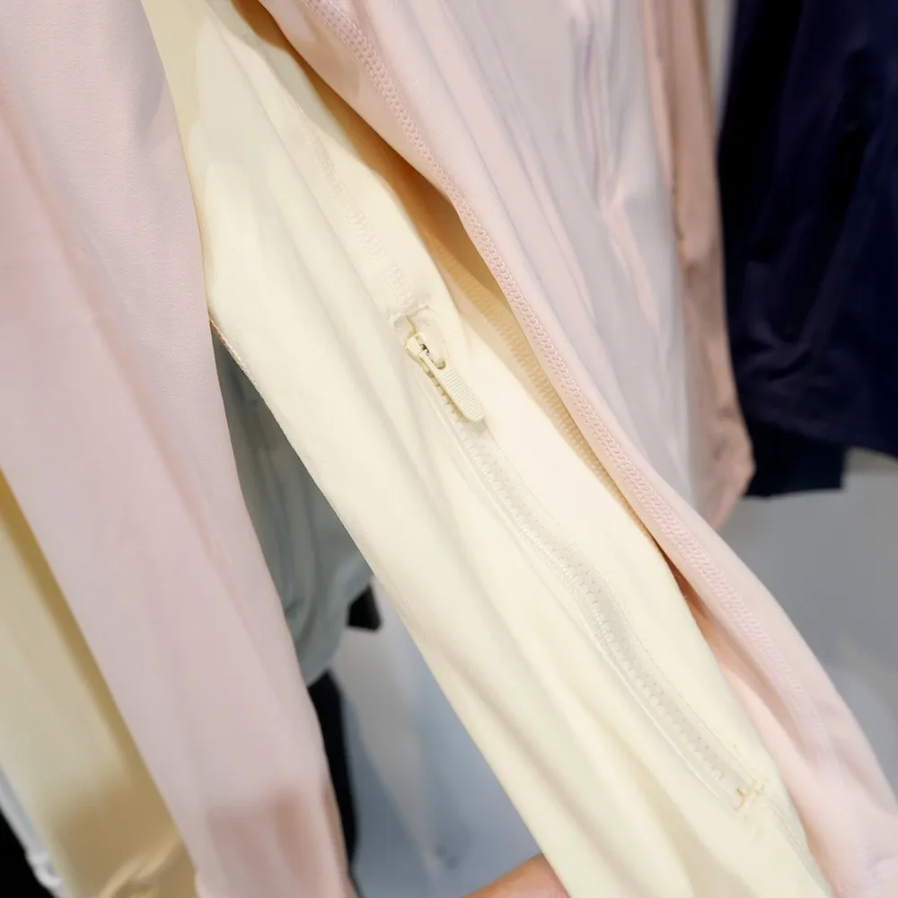 Women's Stand Collar Zipper Jacket, Bare-skin Feel, High Stretch, Moisture Absorption Sweat Releasing, Slim Fit