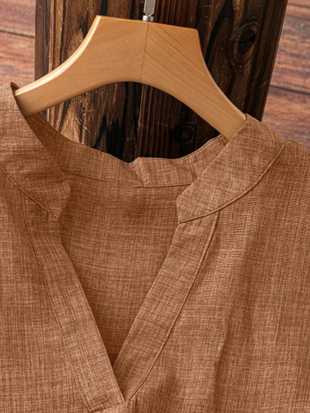 Extended Hem High-Low Blouse Design