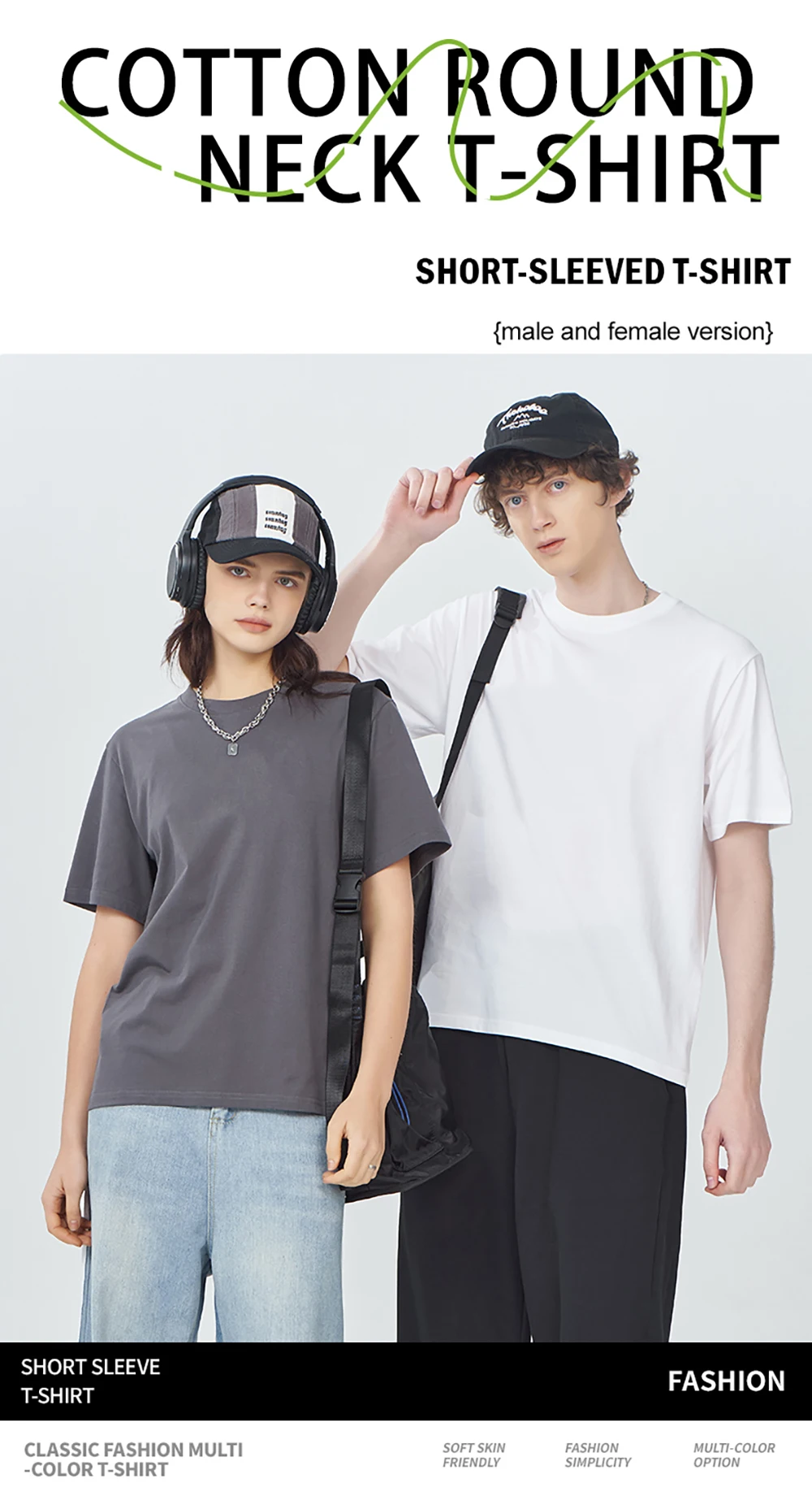 Double Sided Customized LOGO Picture Women T-Shirt Summer Y2K Loose Short Sleeves Comfortable T Shirts Crewneck DIY Tee Tops