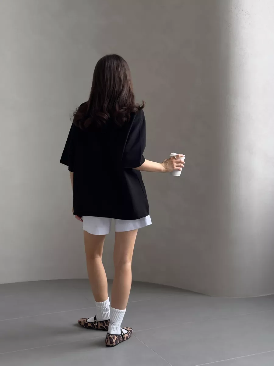Hirsionsan Summer Casual Oversized T-shirts Women 100% Cotton Pink Loose Tees 2025 New Cusual Solid O Neck Female Aesthetic Tops