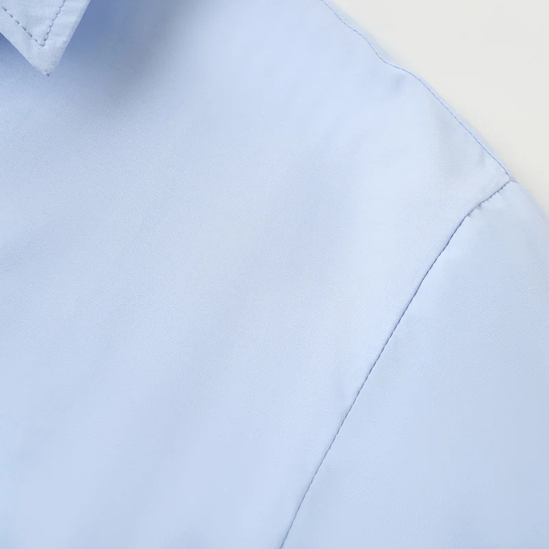 HXAO 2025 Woman Blouses Long Stripe Shirts Women Spring Summer Long Sleeve Blue White Shirt Woman Large Tops Button Up Shirts