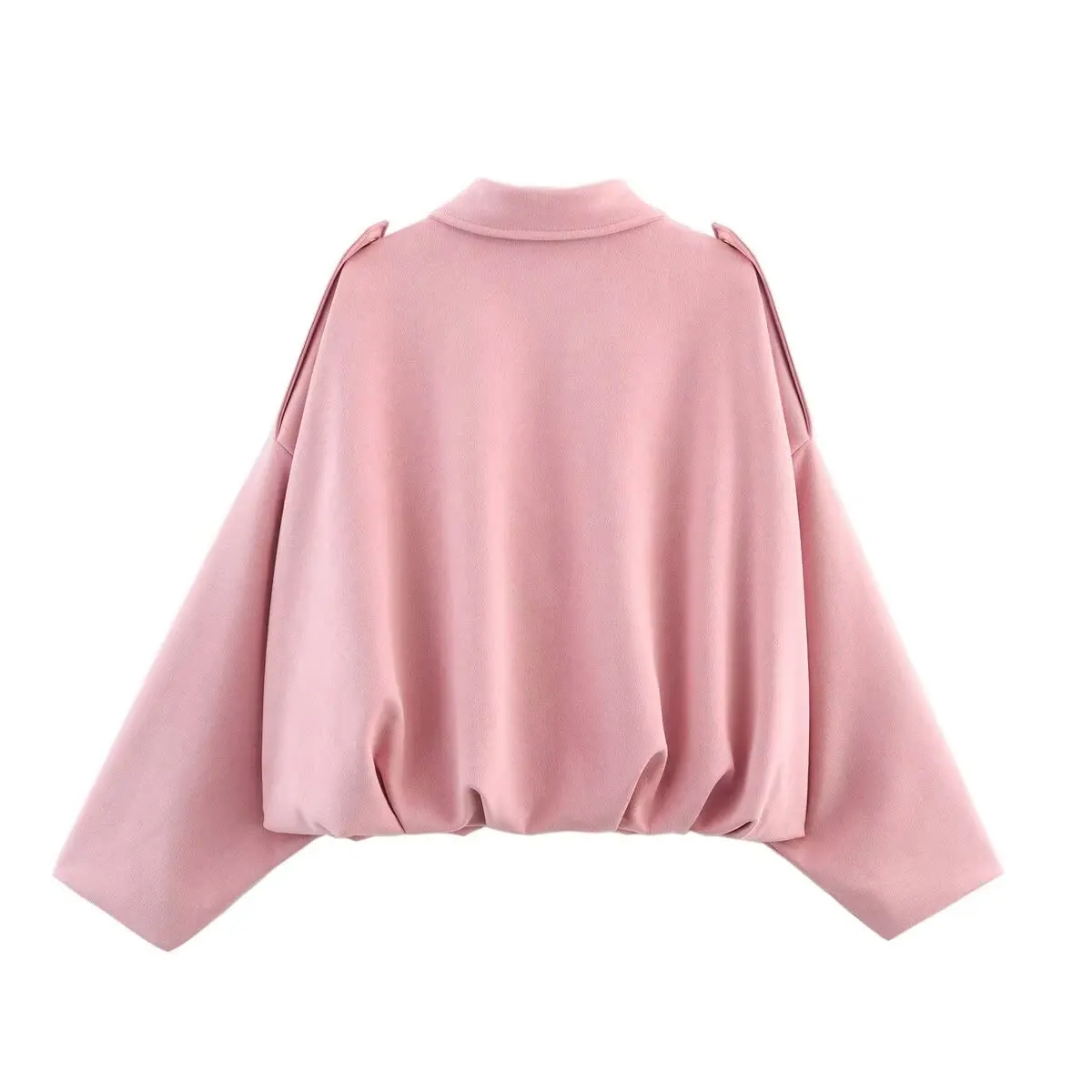 YENKYE New 2025 Women Suede Textured Jacket Long Sleeve Lapel Collar Loose Coats Casual Female Outerwear Chic Tops
