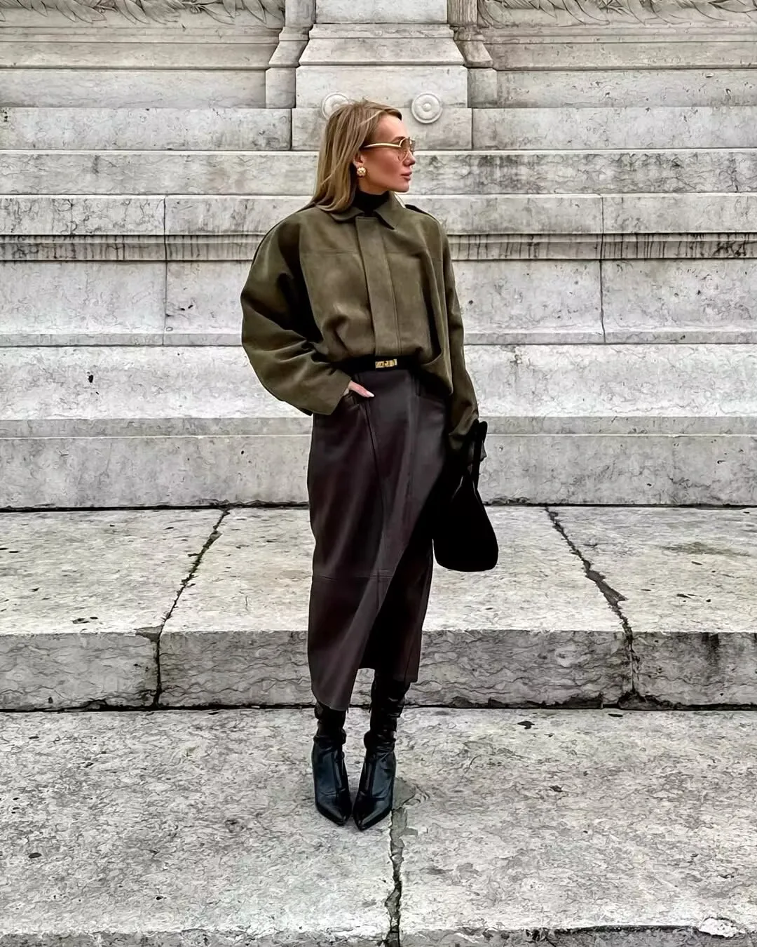 YENKYE New 2025 Women Suede Textured Jacket Long Sleeve Lapel Collar Loose Coats Casual Female Outerwear Chic Tops