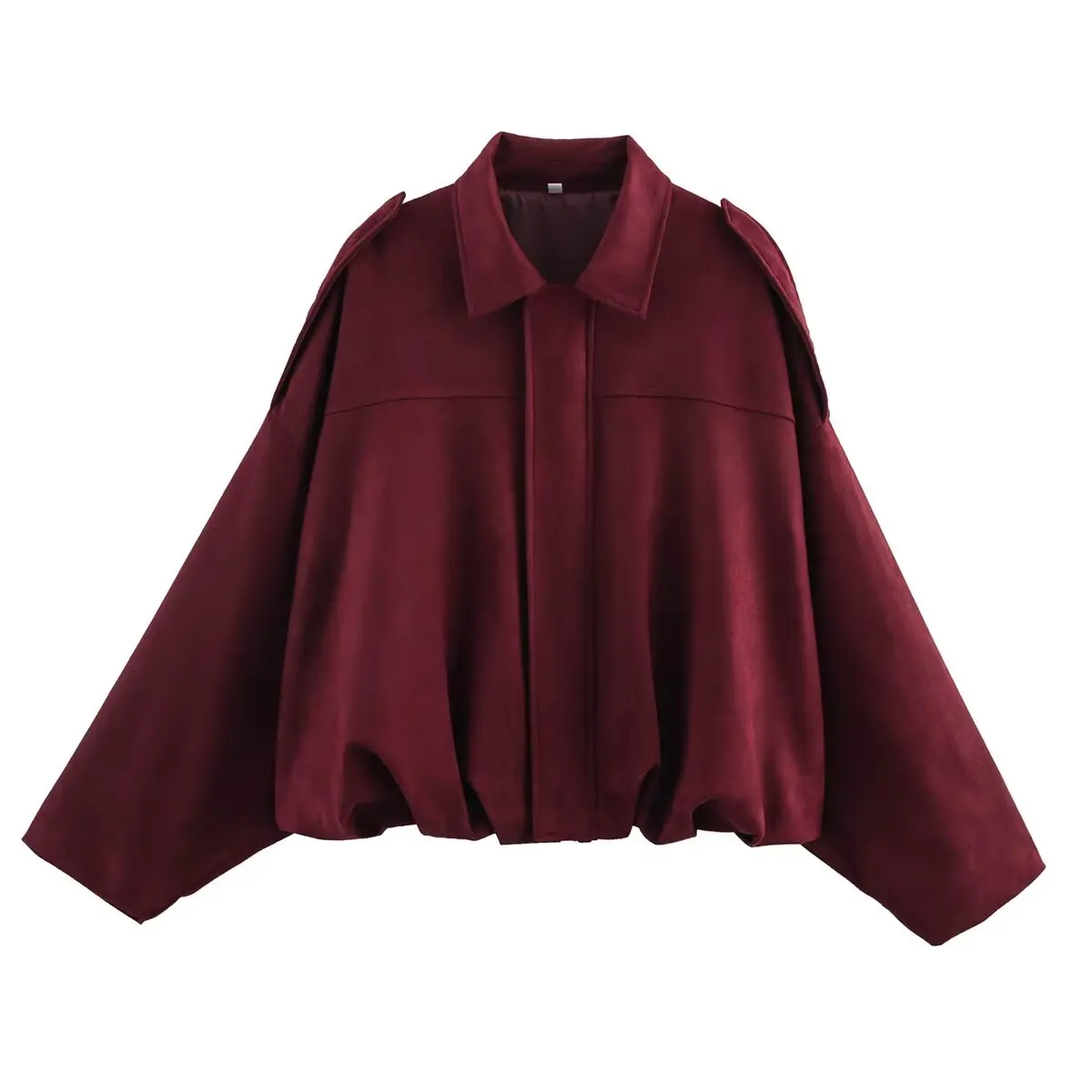 YENKYE New 2025 Women Suede Textured Jacket Long Sleeve Lapel Collar Loose Coats Casual Female Outerwear Chic Tops