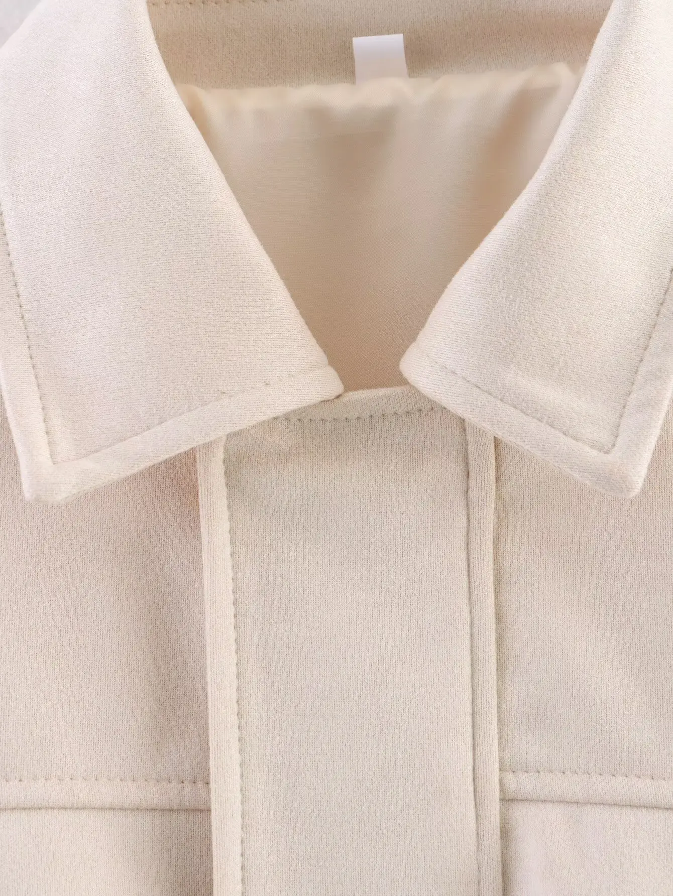 YENKYE New 2025 Women Suede Textured Jacket Long Sleeve Lapel Collar Loose Coats Casual Female Outerwear Chic Tops