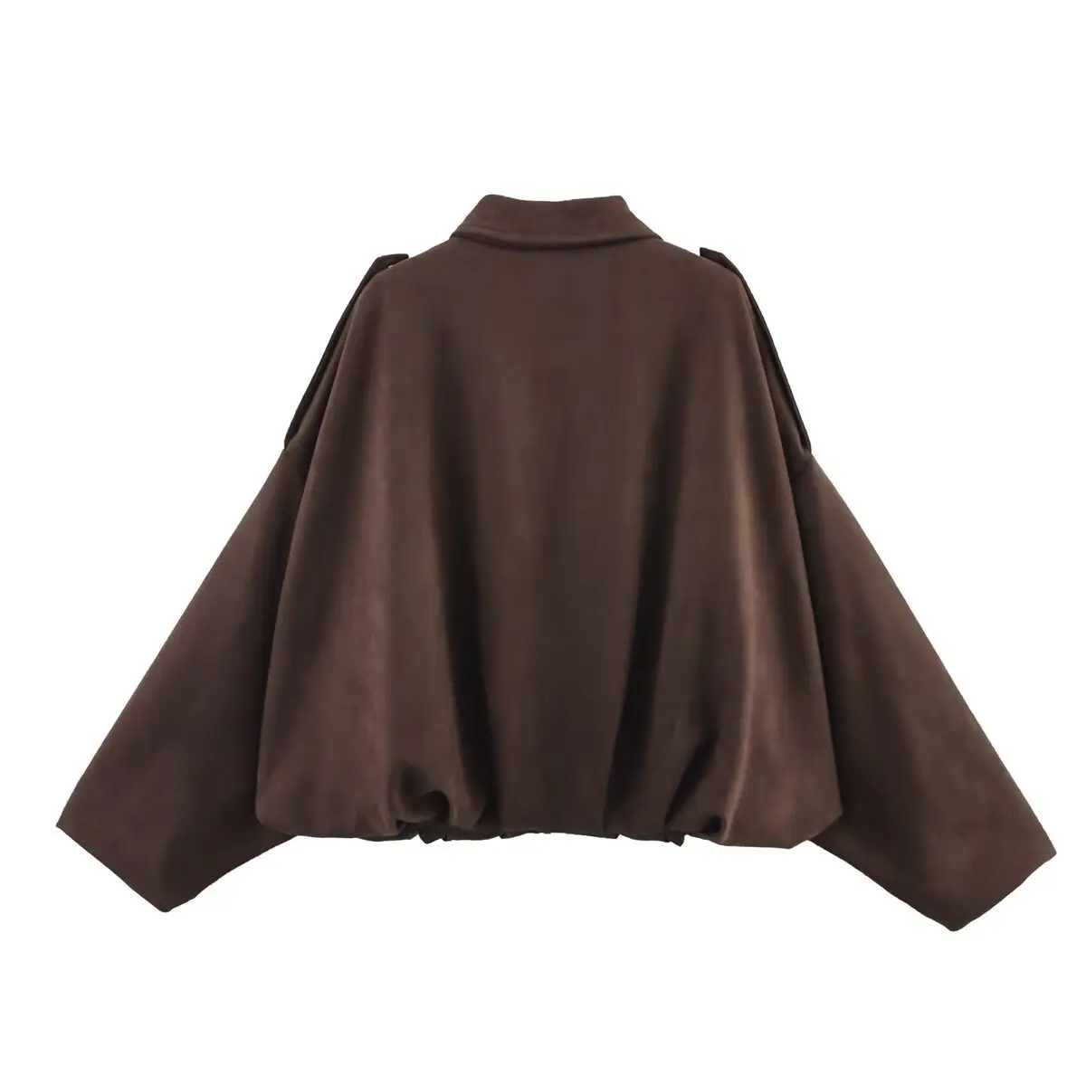 YENKYE New 2025 Women Suede Textured Jacket Long Sleeve Lapel Collar Loose Coats Casual Female Outerwear Chic Tops