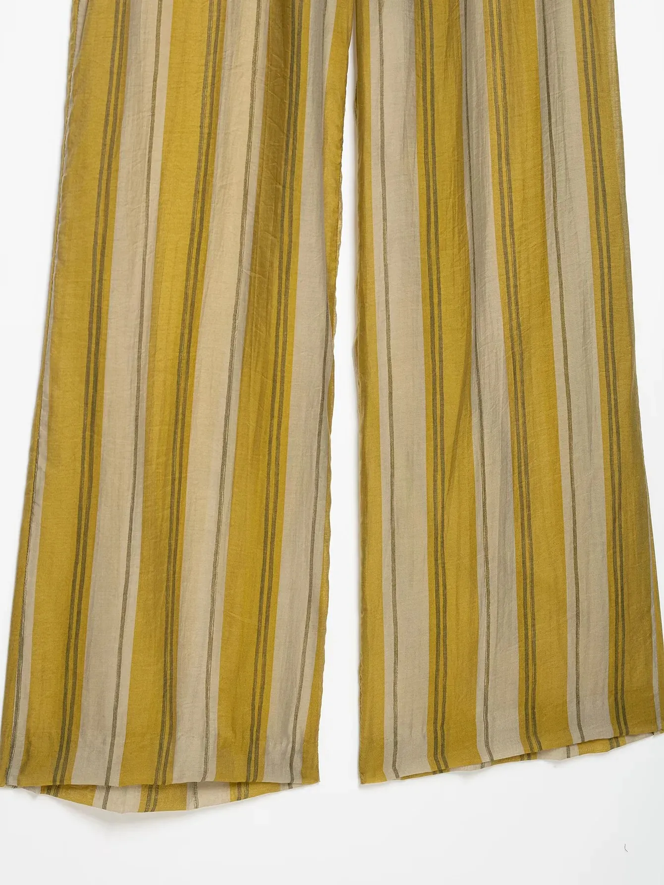 Women Casual Striped Loose Shirt Trouser Suits Women Full Sleeve Lapel Button Top Long Straight Pants Set Female 2026 Lady Suit