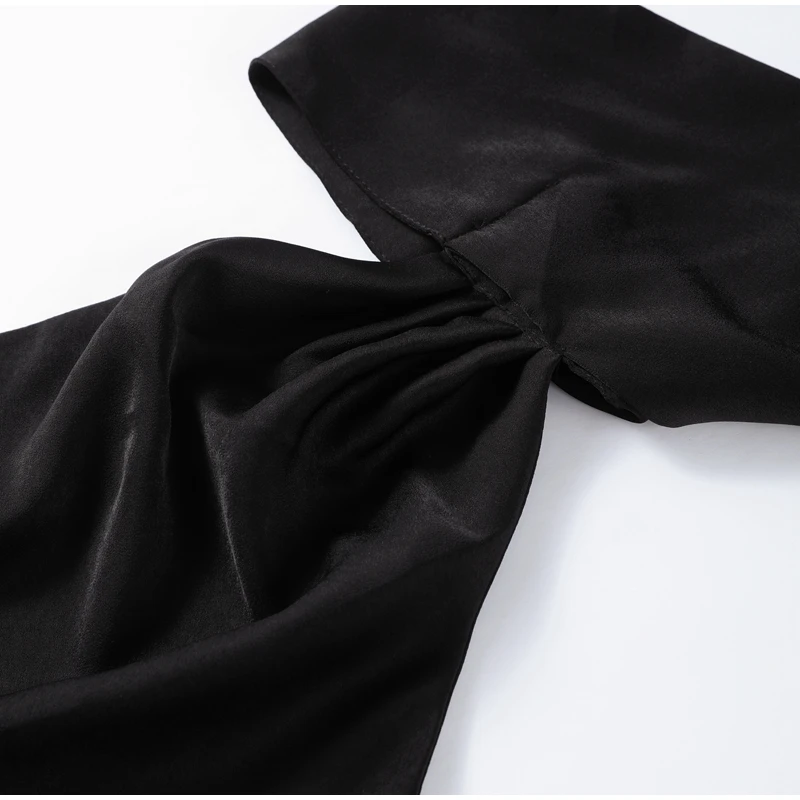 Sexy Satin Ribbon Party Dress Women Elegant Halter Backless Off Shoulder Sleeveless Female Dresses 2026 Summer Solid Robe Gown