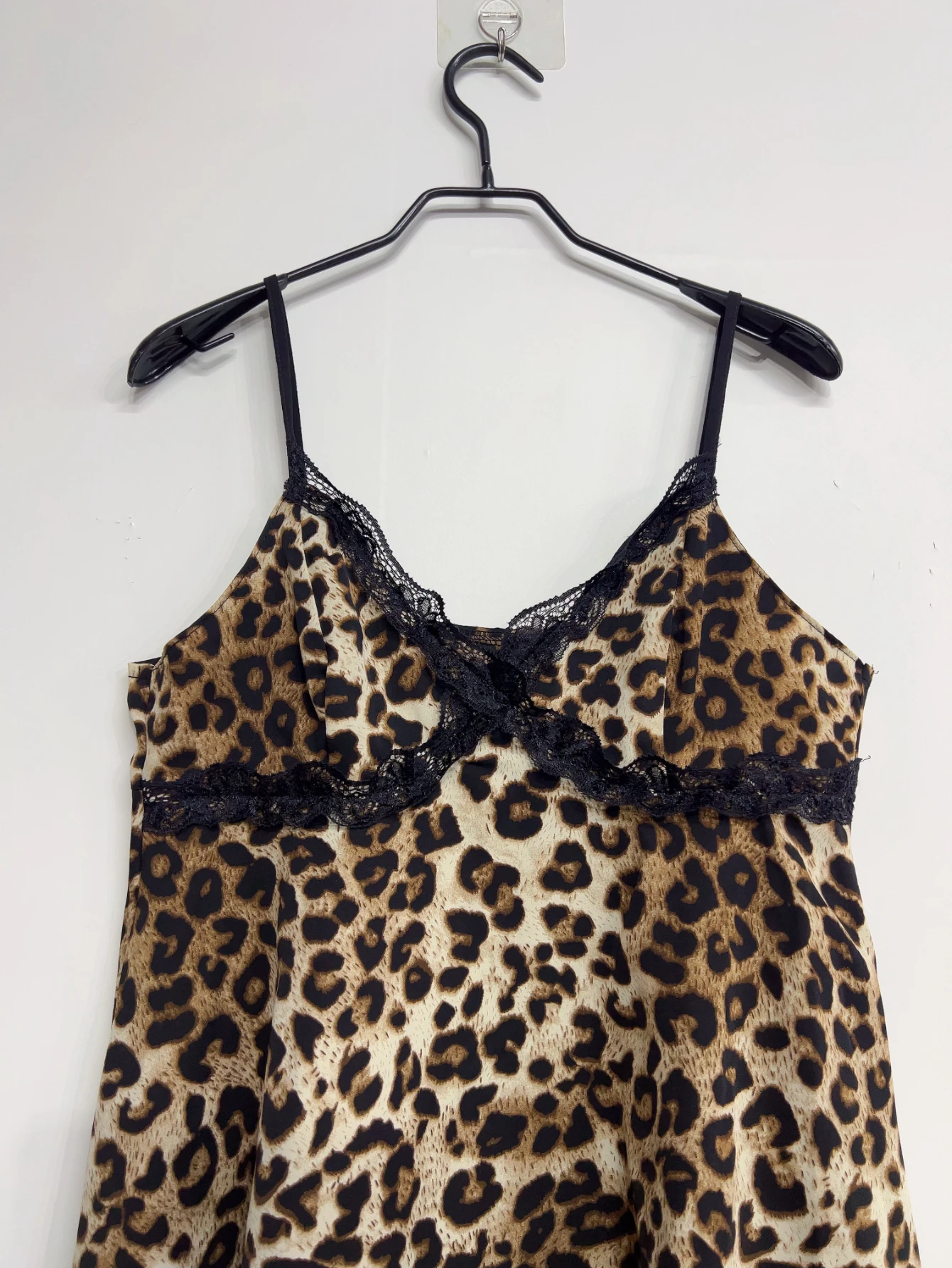 Y2k Emo Women Streetwear Sexy Acubi Leopard Lace Trim V-neck Tank Tops Sleeveless Spaghetti Stra Goth Grunge 2000s Alt Clothes