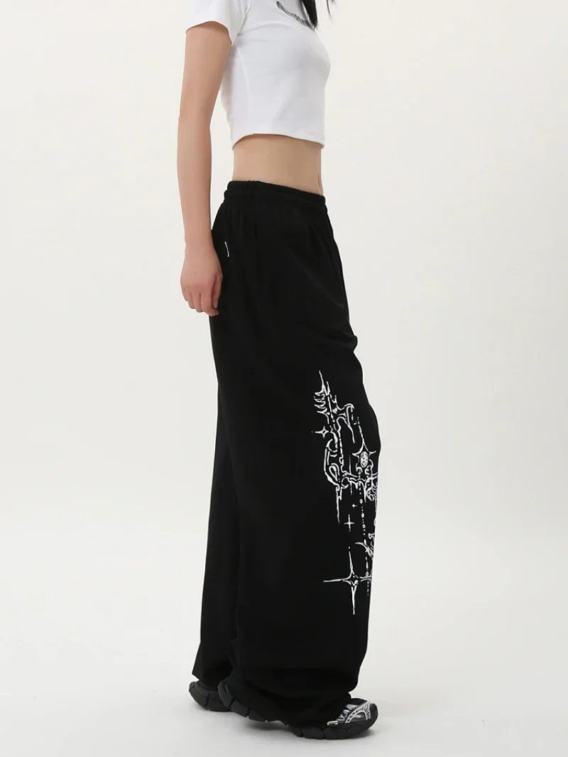 Street Dance Trend Brand Jazz Dance Pants Women's American Retro Street Loose Sweatpants Hiphop Dance Sweatpants