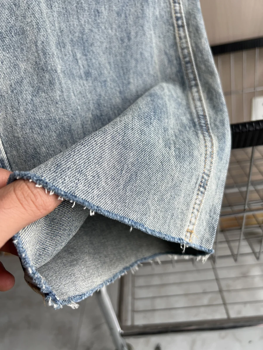 ETJ Wide-leg High-waisted Jeans Women's Classic Everything With Five Pockets Washed Soft Comfortable Ultra-long Jeans6045022