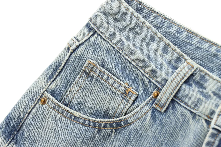 ETJ Wide-leg High-waisted Jeans Women's Classic Everything With Five Pockets Washed Soft Comfortable Ultra-long Jeans6045022