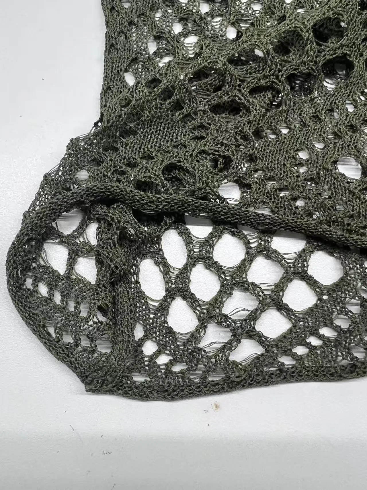 Women Spring Summer Casual Loose V Neck Half Sleeve Hollow Out Crochet Knit Sweater Beach Vacation Cover Up Pullover Tops
